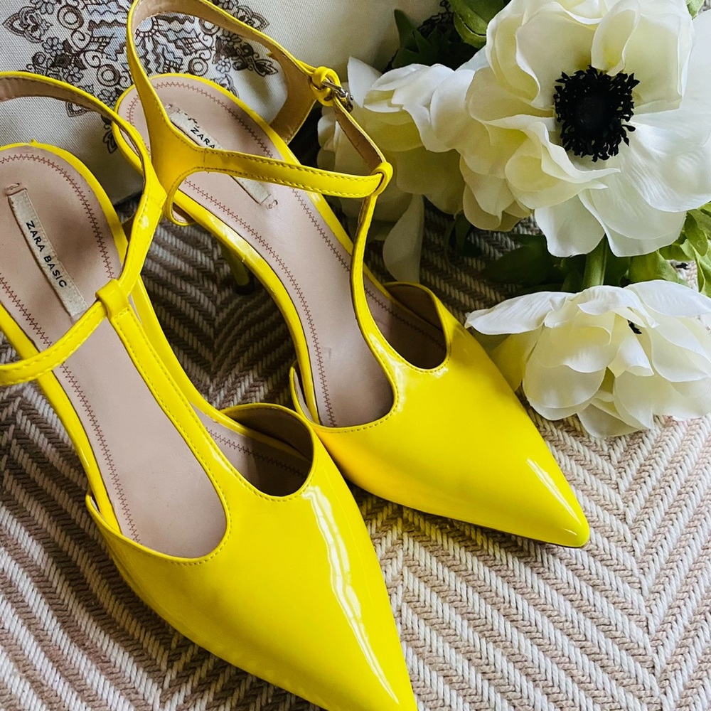 Yellow Stiletto Heels - Picture 5 of 6
